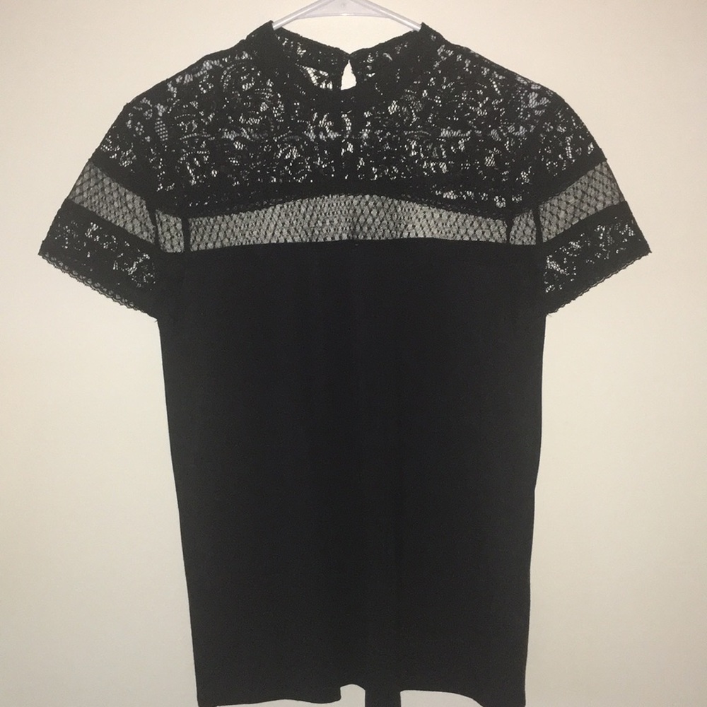 Black lace Express top never worn